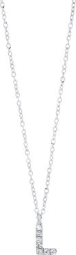 Bony Levy Icon Diamond Initial Pendant Necklace