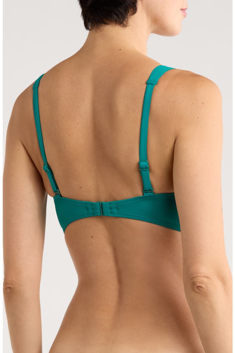 Vera Surplice Bikini Top, Alternate, color, EMERALD