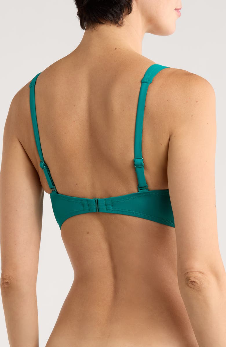 JANTZEN Vera Surplice Bikini Top, Alternate, color, Emerald