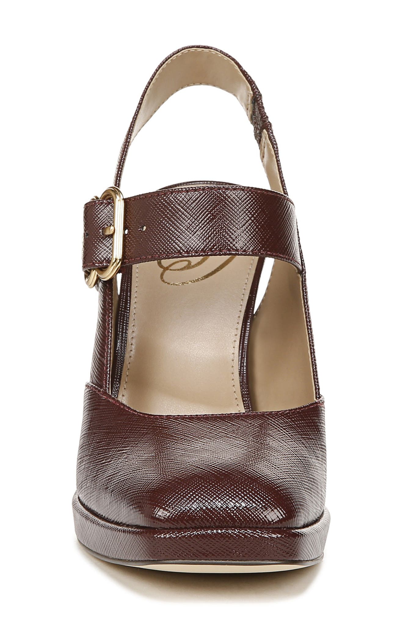 Sam Edelman Jildie Platform Slingback Pump, Alternate, color, French Burgundy