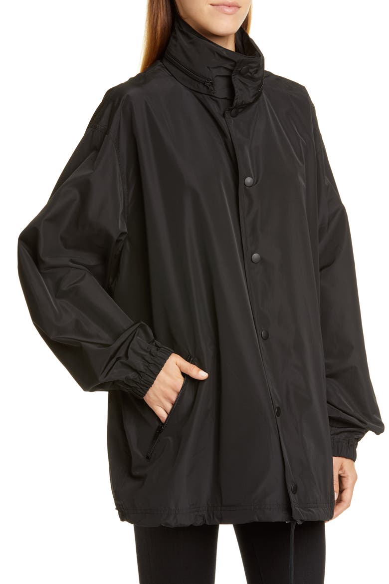 Logo Windbreaker, Alternate, color, BLACK