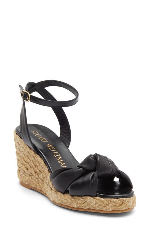 Playa Espadrille Knot Wedge Sandal (Women)