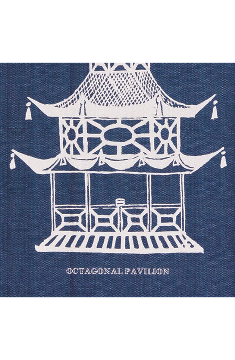 Napa Home & Garden Traditional Pagoda Study Art Prints, Set of 4 - Blue, Alternate, color, Blue