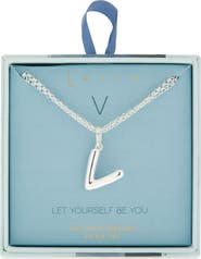 Leith Lowercase Initial Bubble Pendant Necklace
