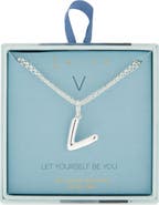 Leith Lowercase Initial Bubble Pendant Necklace