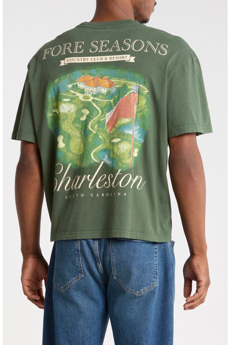 Charleston South Carolina Graphic T-Shirt, Alternate, color, GREEN