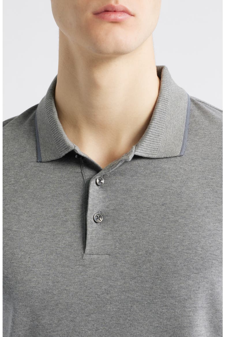 Phillipson Mercerized Cotton Polo, Alternate, color, MEDIUM GREY