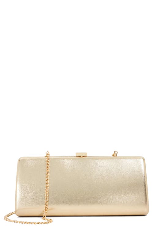 Dune London Belinda Frame Clutch In Gold