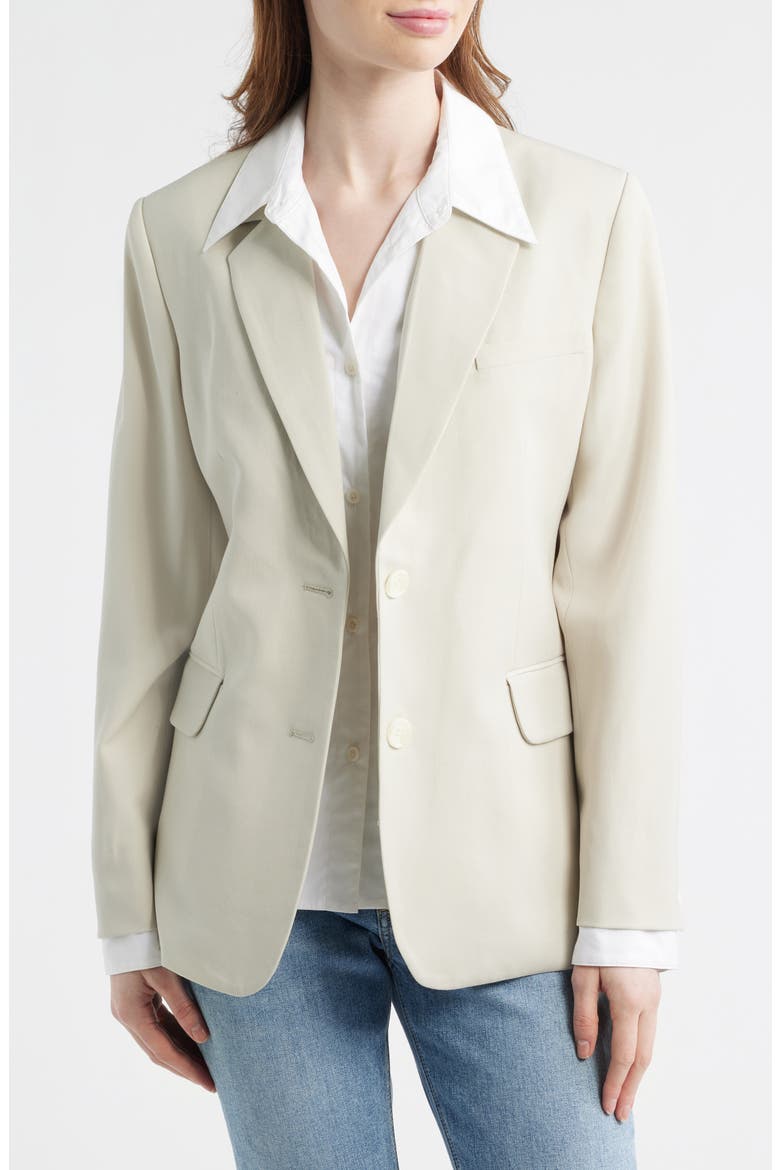 Layered Wool Blazer, Alternate, color, IVORY