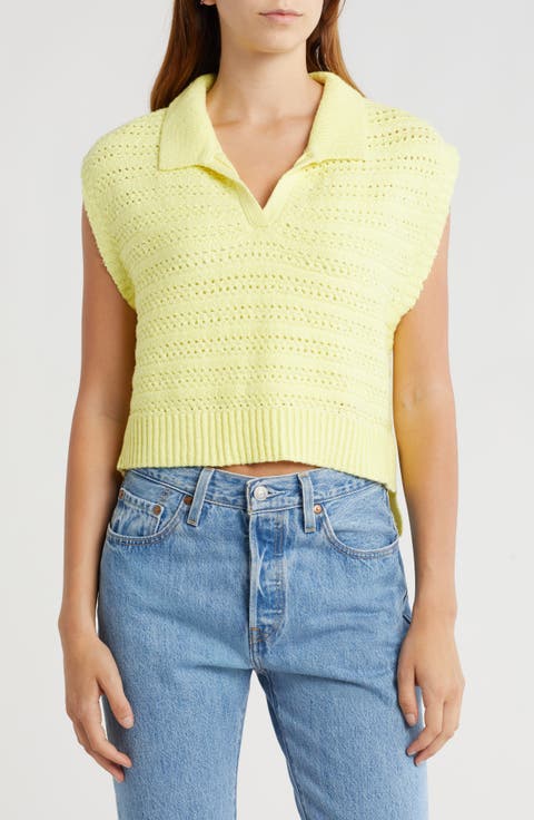 Crimped Polo Vest