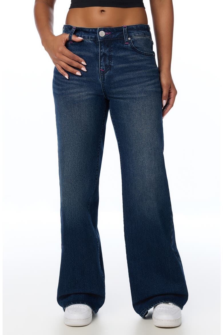 Bobbi Baggy Wide Leg Jeans, Main, color, DARK TRUE WESTERN WASH