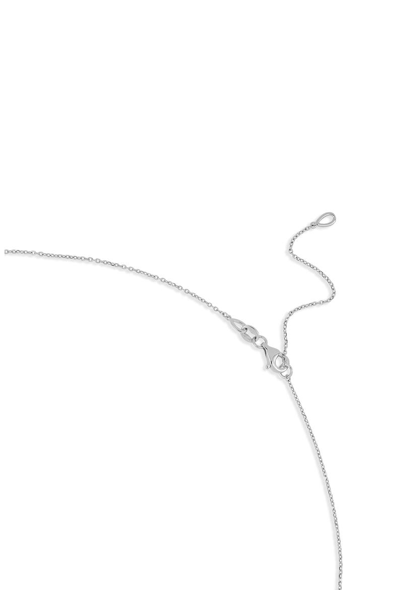18K Gold Icon Diamond Bar Pendant Necklace (Online Trunk Show), Alternate, color, 18K WHITE GOLD