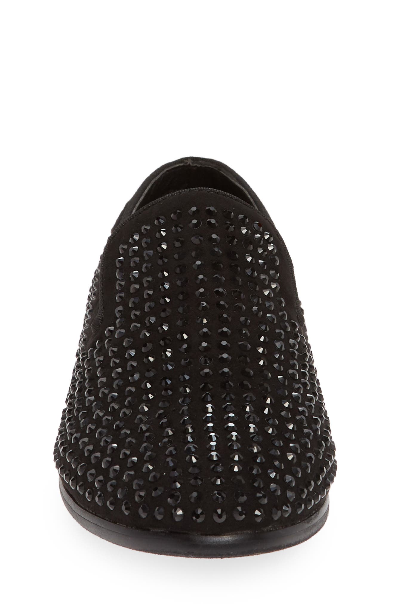 Steve Madden Studded Venetian Loafer, Alternate, color, Black