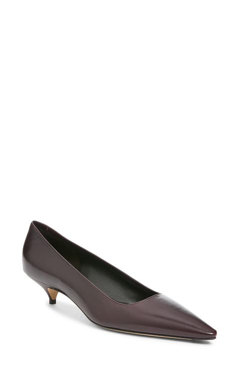 Liisa Leather Kitten Pump