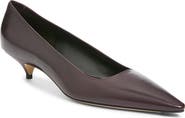 The Row Liisa Leather Kitten Pump
