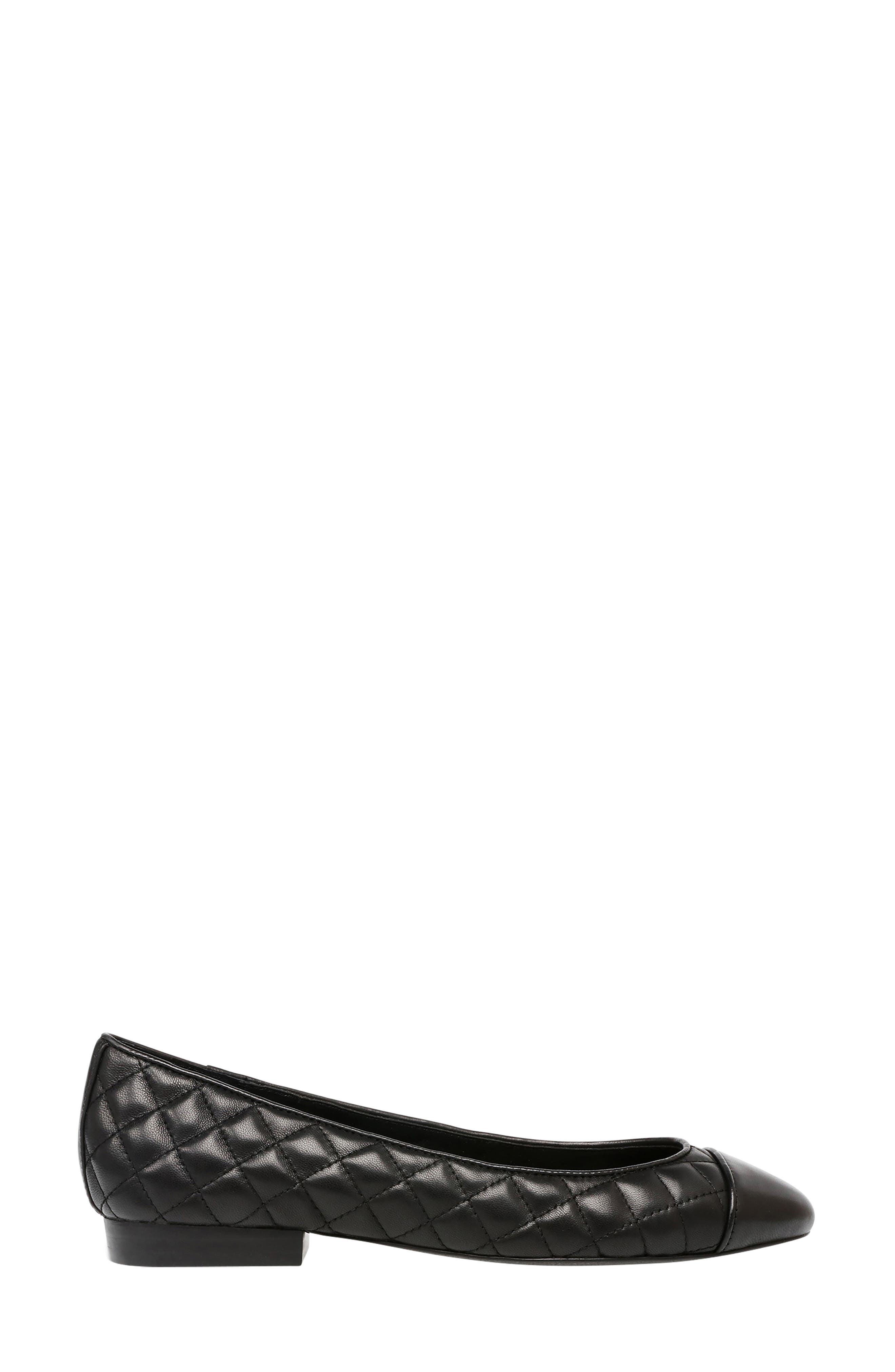 Caption Flat, Alternate, color, BLACK FAUX LEATHER