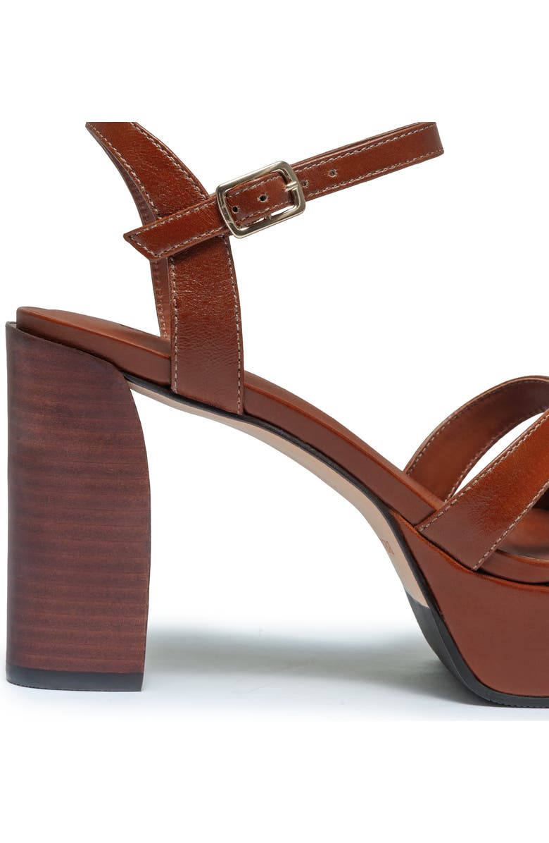 Bernardo Footwear Vittor Platform Sandal, Alternate, color, Cognac