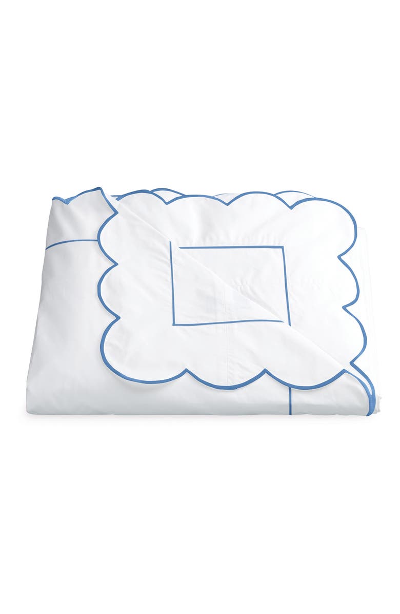 Matouk Butterfield Duvet Cover, Alternate, color, Ocean