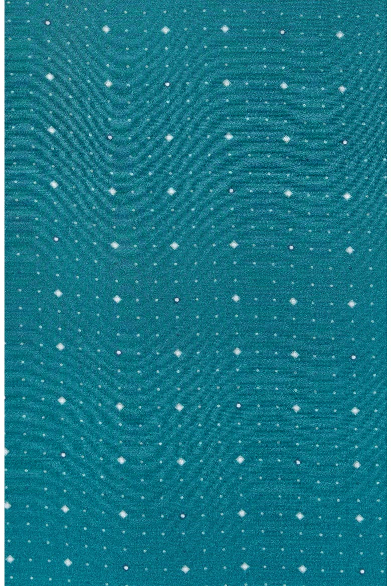 Wynonna Foulard Short Sleeve Blouse, Alternate, color, TEAL FOULARD MIX