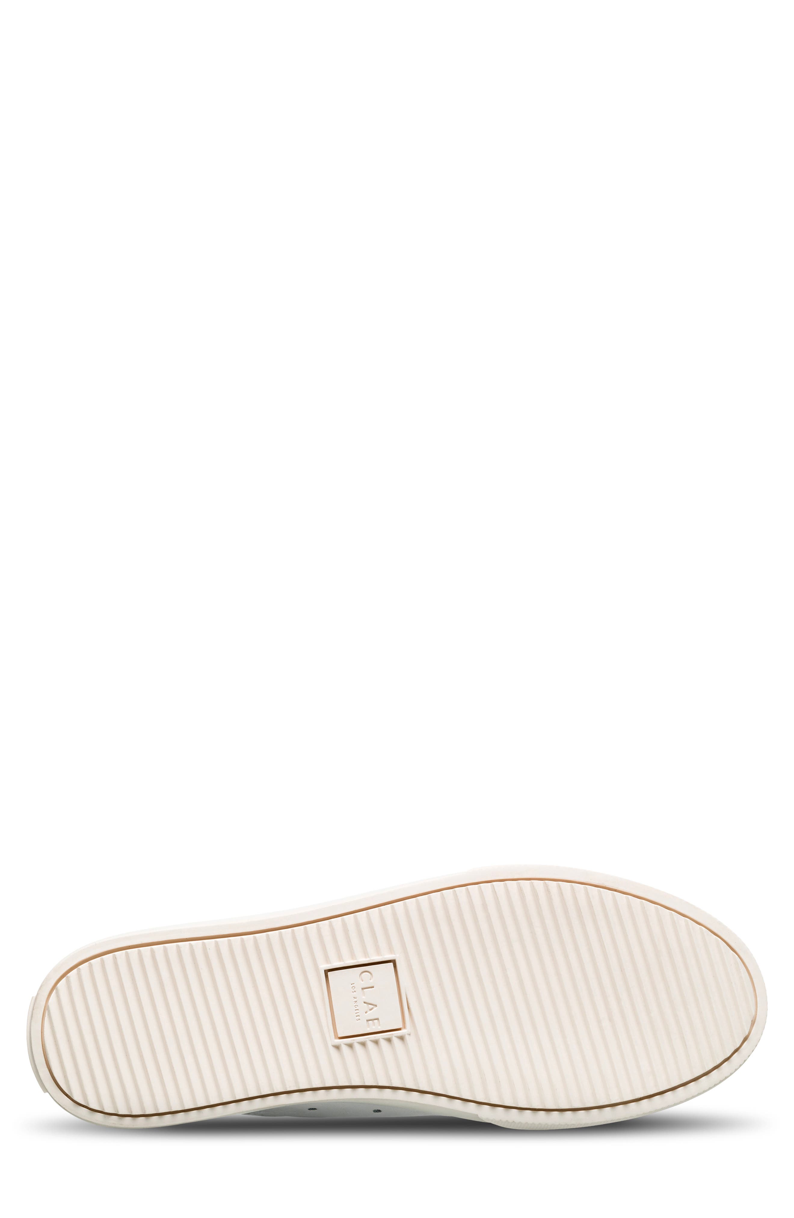 CLAE Bradley Venice Leather Sneaker, Alternate, color, White Leather Navy