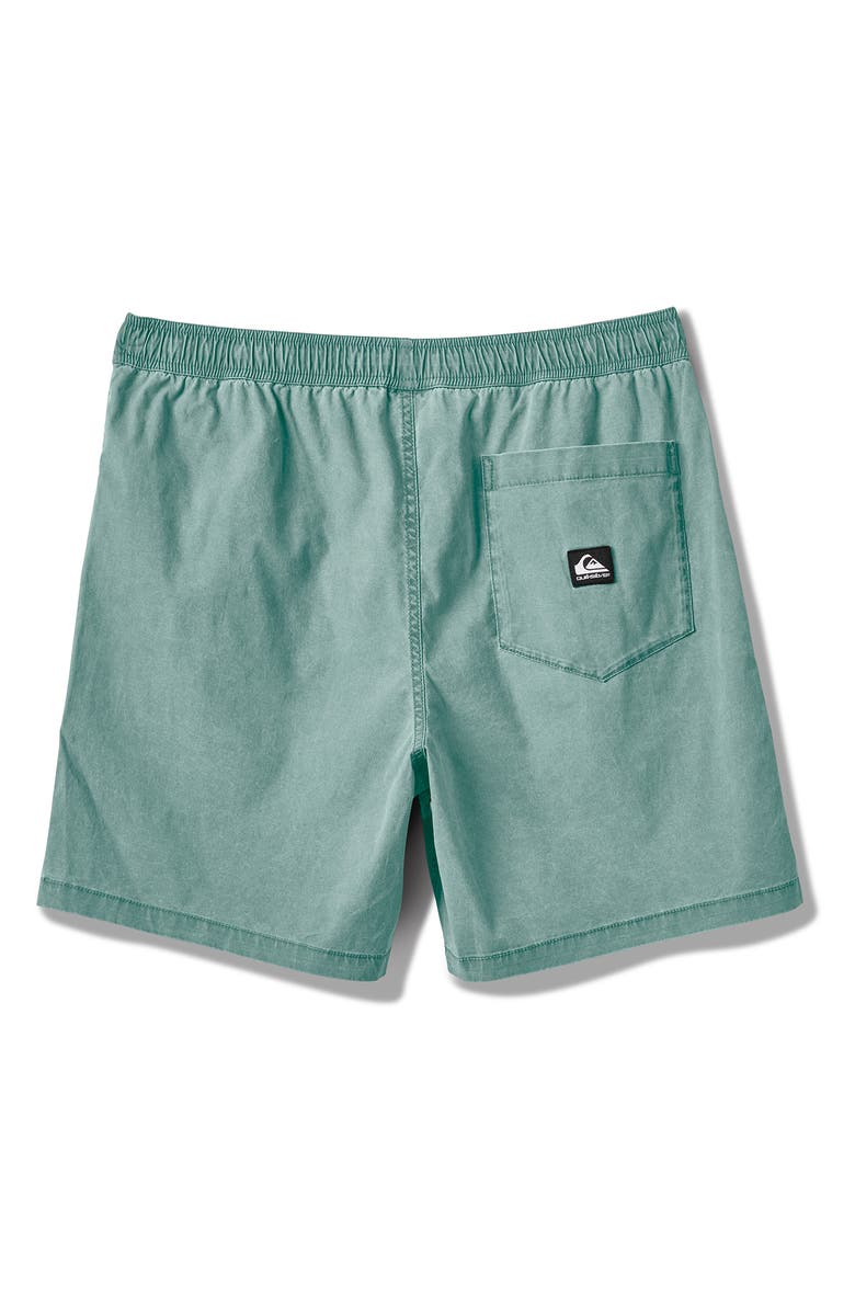 Quiksilver Taxer Stretch Drawstring Shorts, Alternate, color, Jade Grey