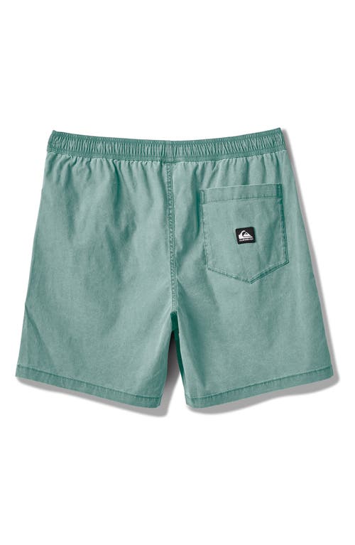Quiksilver Taxer Stretch Drawstring Shorts In Jade Grey