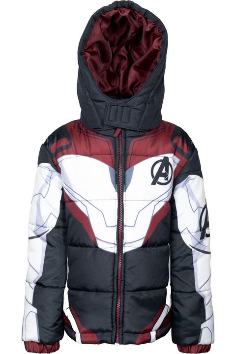 Avengers Hooded Zip-Up Puffer Jacket