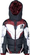 Marvel Avengers Hooded Zip-Up Puffer Jacket