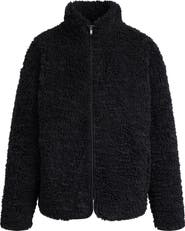 SKIMS Faux Fur Oversize Mock Neck Jacket