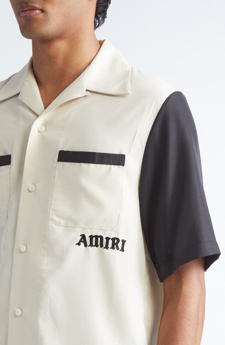 AMIRI Try It Bowling Shirt, Alternate, color, Alabaster