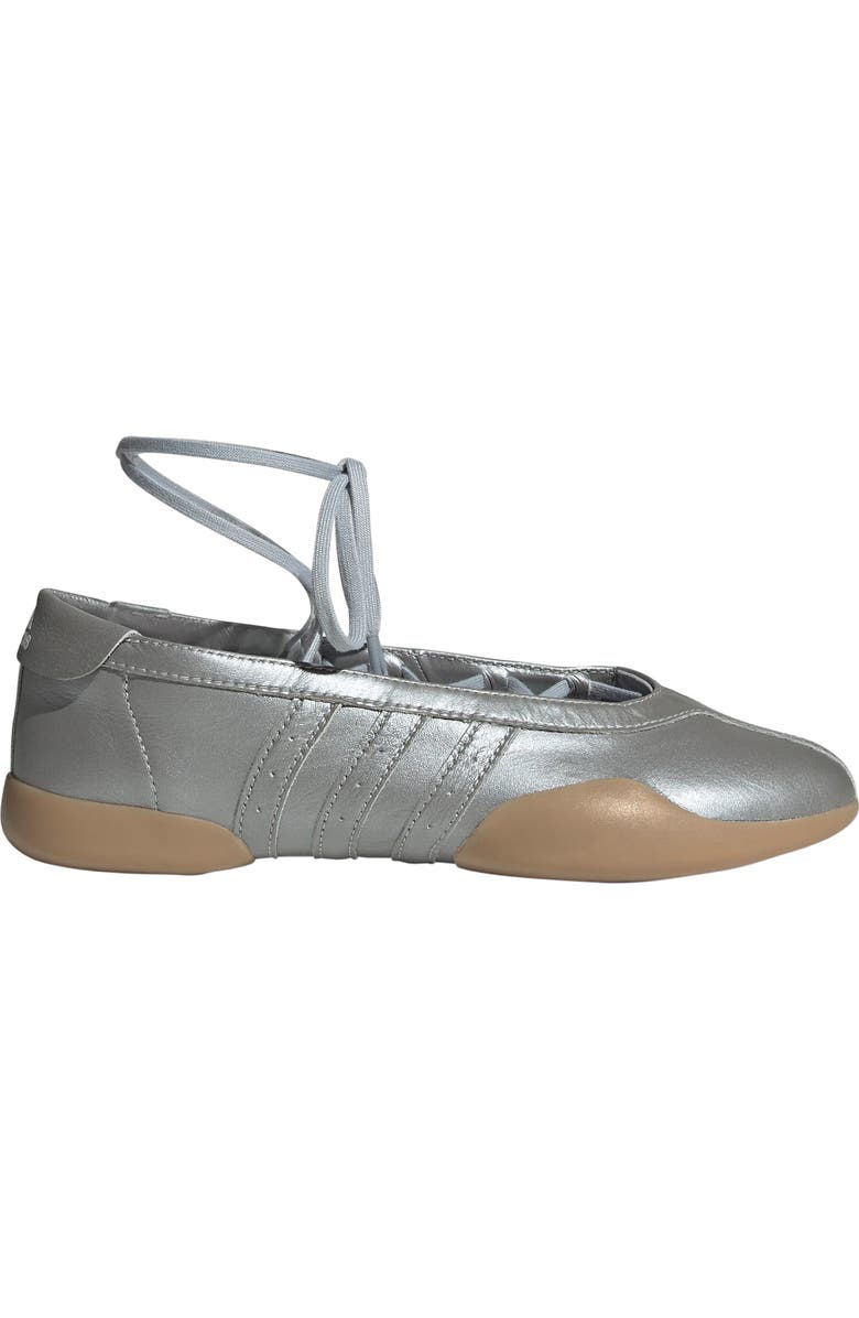 adidas Taekwondo Mei Ballet Flat, Alternate, color, Silver/ Silver/ Gum