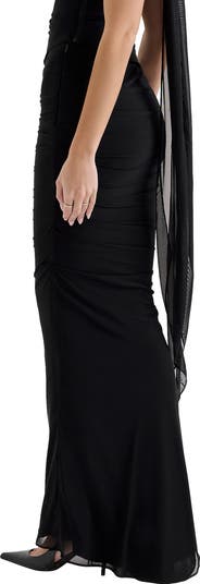 Cassidy Mesh & Tulle Maxi Skirt