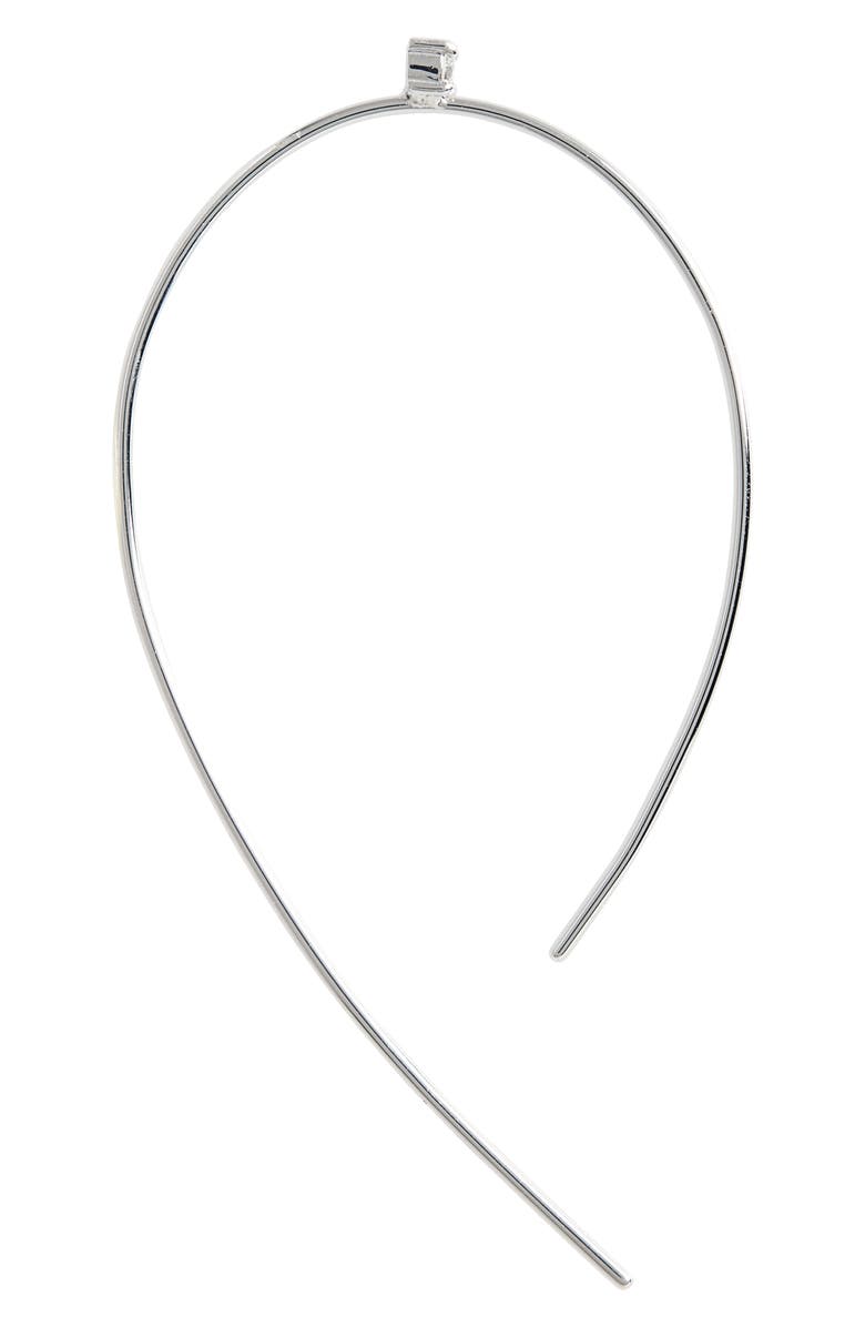 LANA Hooked on Hoops Diamond Earrings, Alternate, color, 14K White Gold