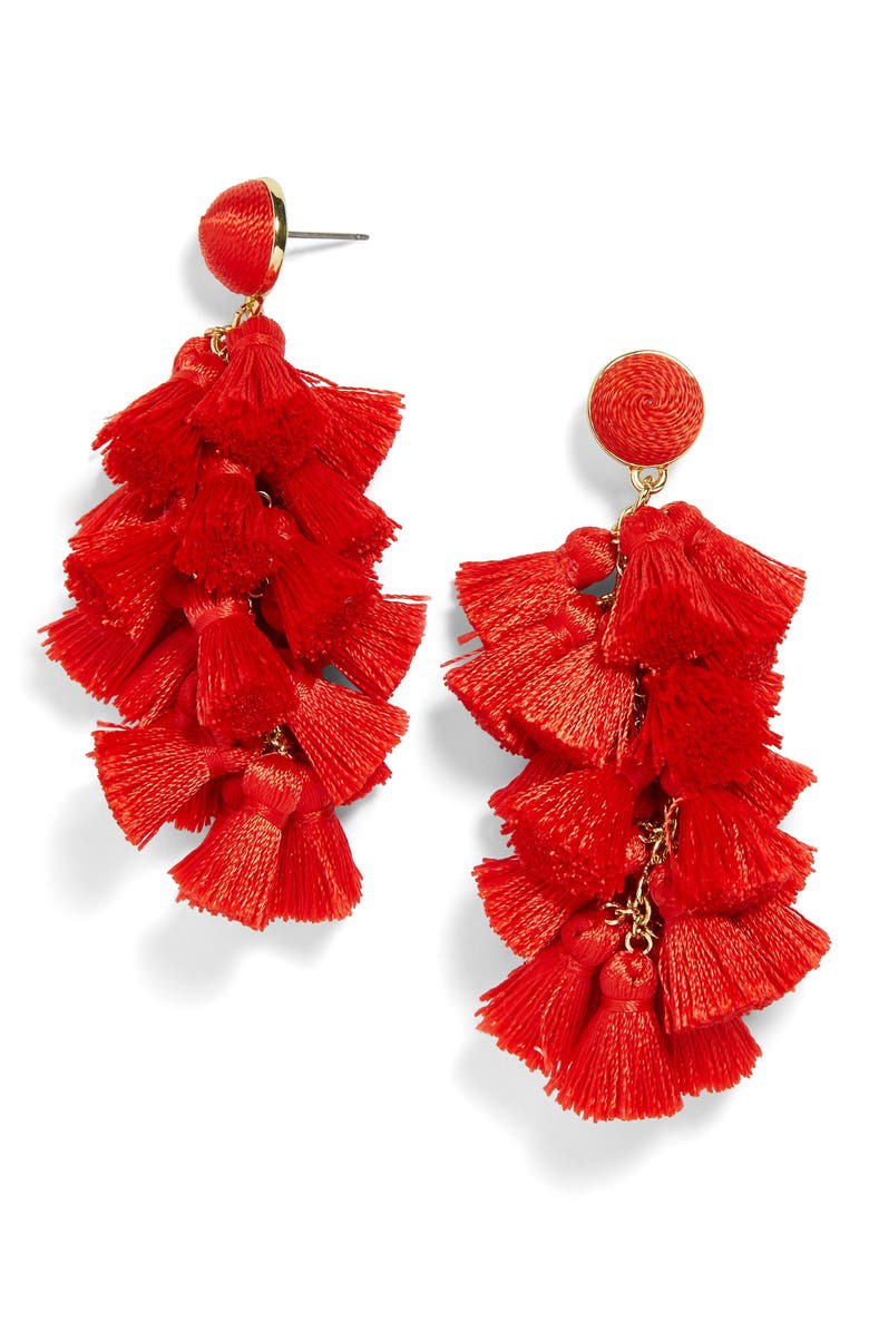 BaubleBar Contessa Tassel Earrings, Main, color,