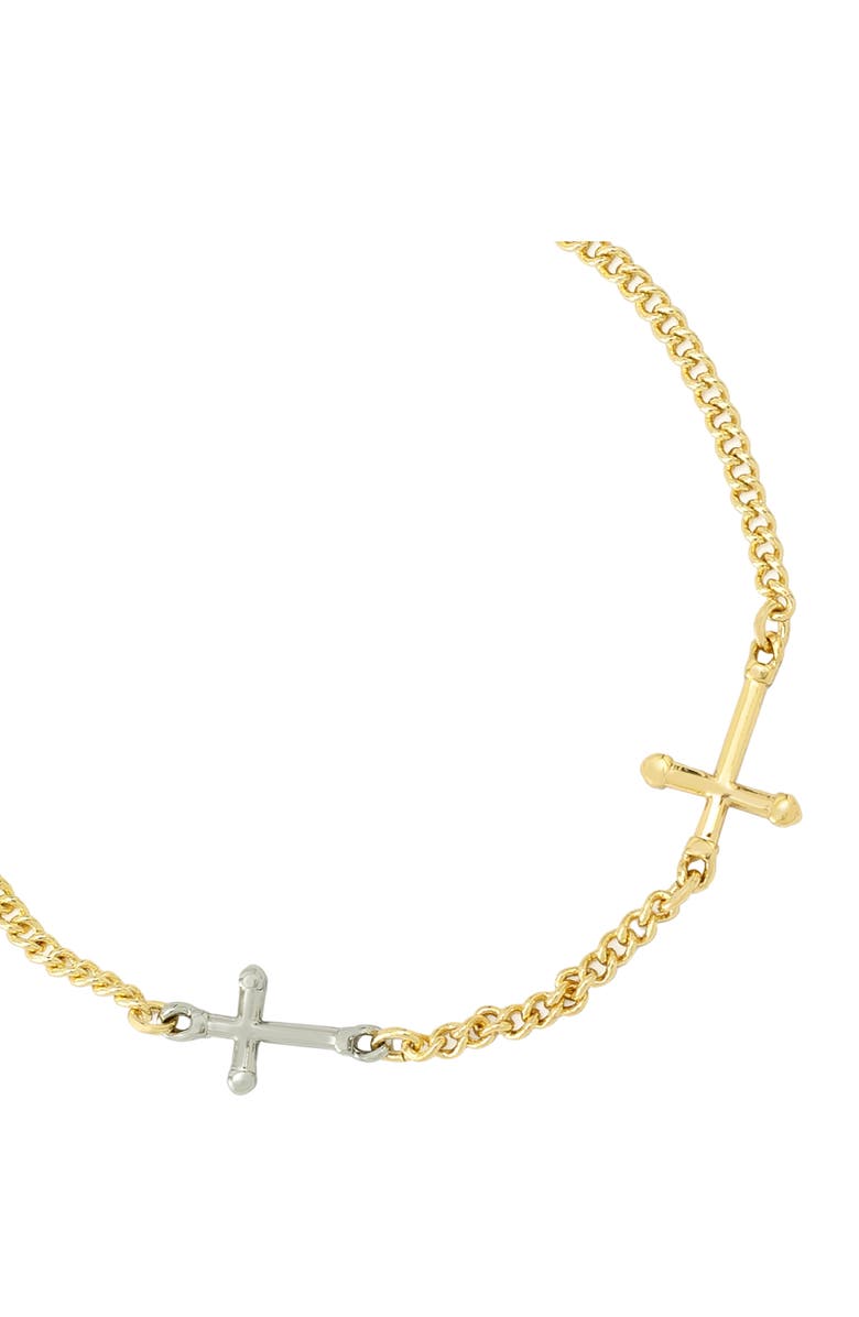 AllSaints Cross Station Bracelet, Alternate, color, 
