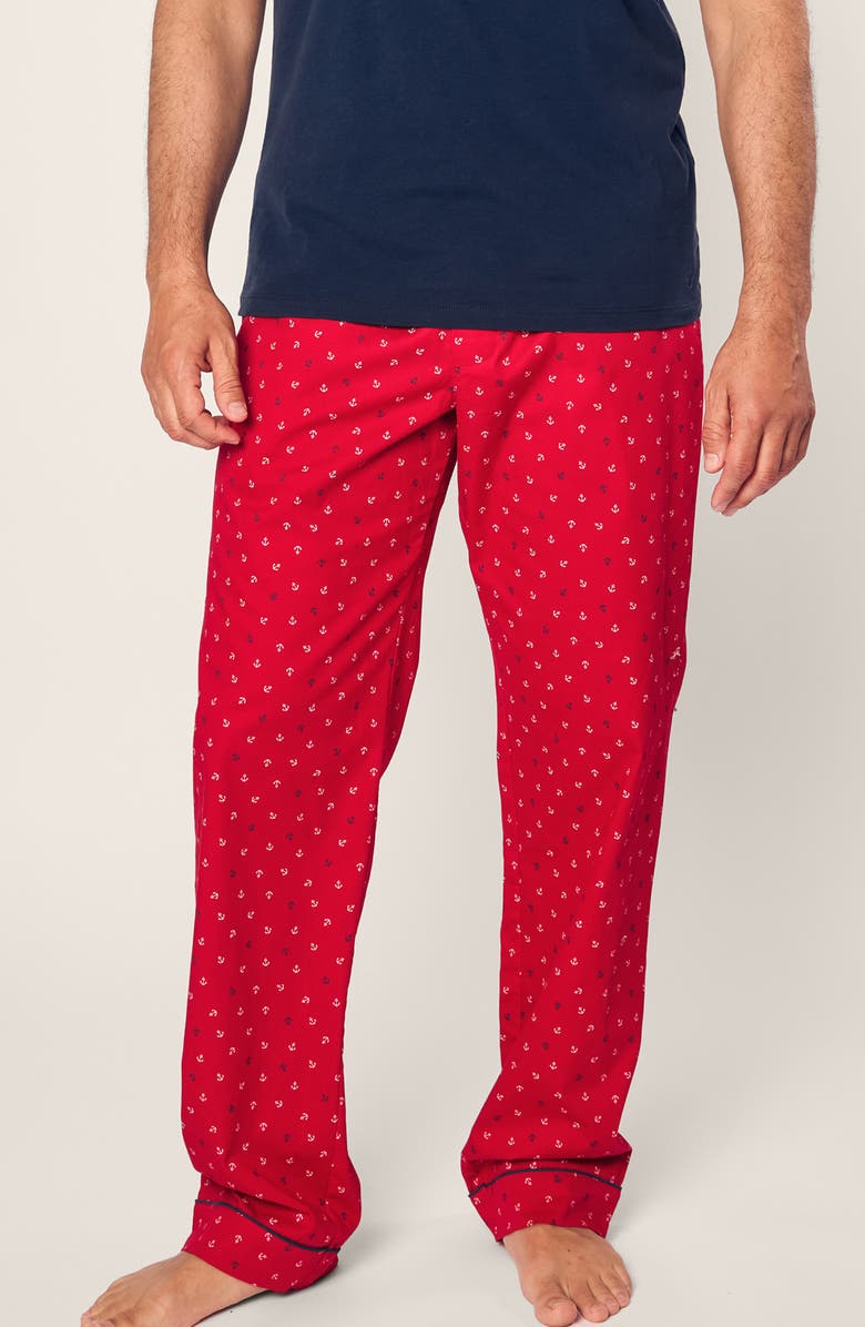 Petite Plume Anchors Away Pajama Pants, Main, color, 