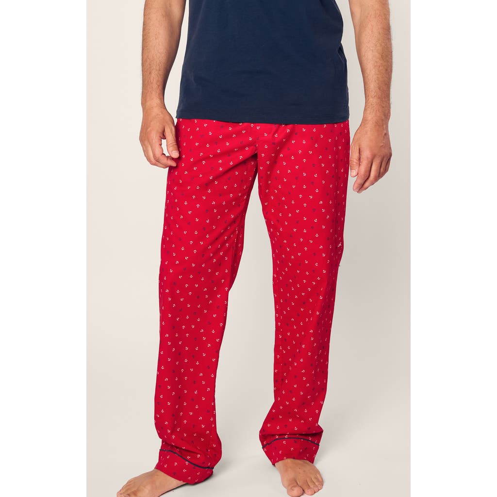 Petite Plume Anchors Away Pajama Pants in Red  product