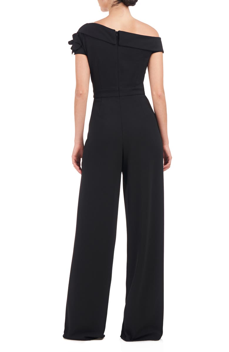 JS Collections Lilith One-Shoulder Wide Leg Jumpsuit, Alternate, color,