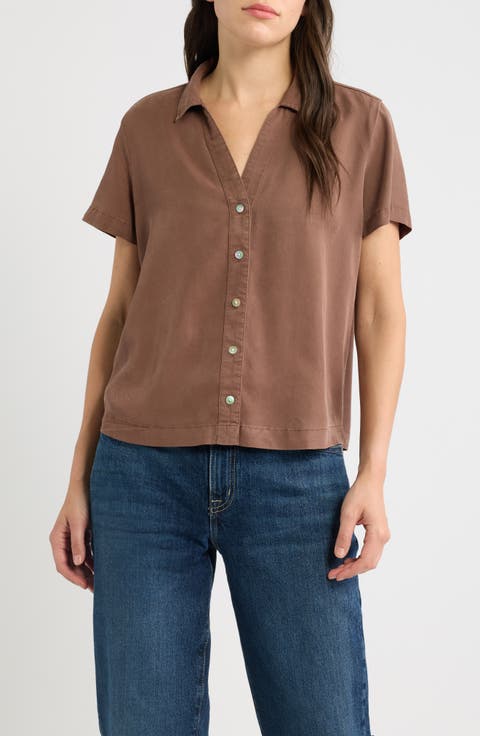 Flowy Button-Up Shirt