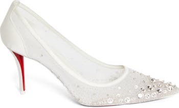 Miss Z Crystal Beaded Mesh Pump