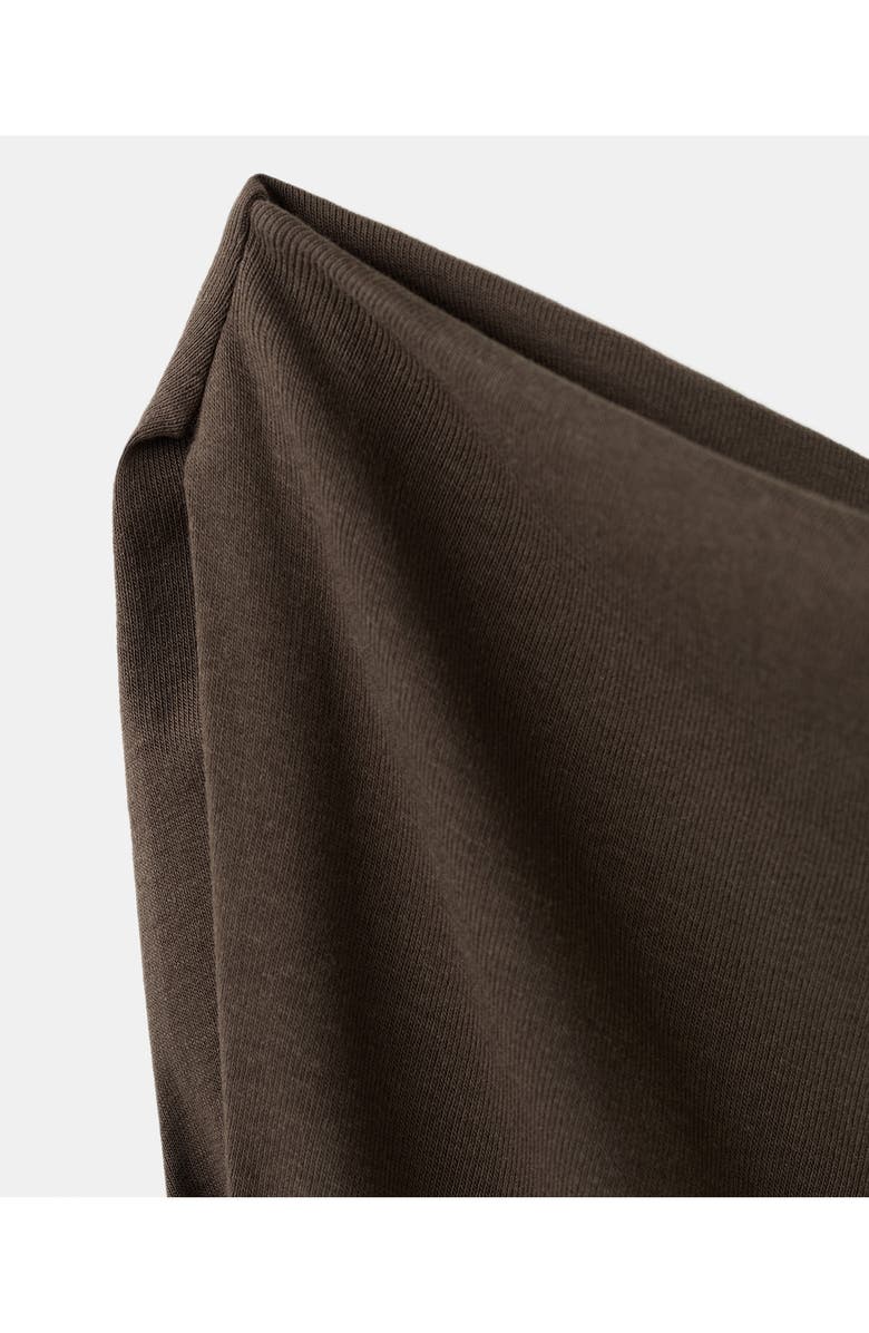 MANGO One-Shoulder Flared Maxi Dress, Alternate, color, 