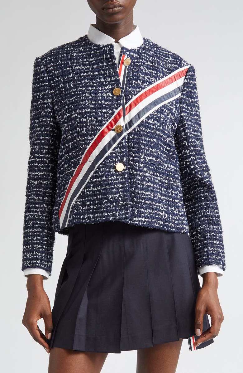 Thom Browne Unconstructed Oversize Cardigan, Main, color, 