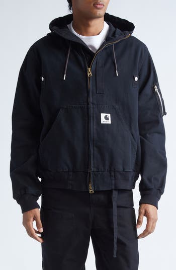 ジャケット・アウター Sacai Carhartt Duck Hooded Blouson SACAI Washed Duck Hooded Blouson by Sacai x Carhartt WIP