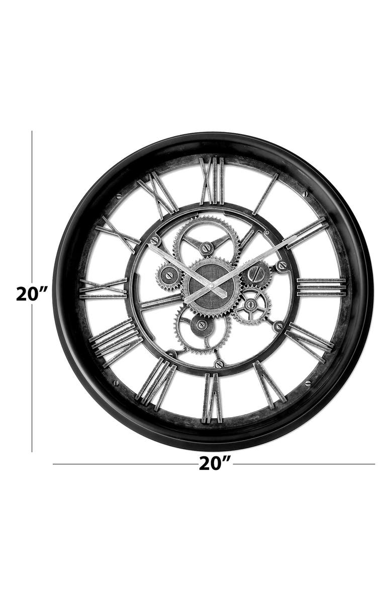 Westclox Gears 20 Inch Wall Clock, Alternate, color, Black