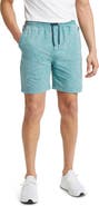 Stone Rose Acid Wash Fleece Drawstring Shorts