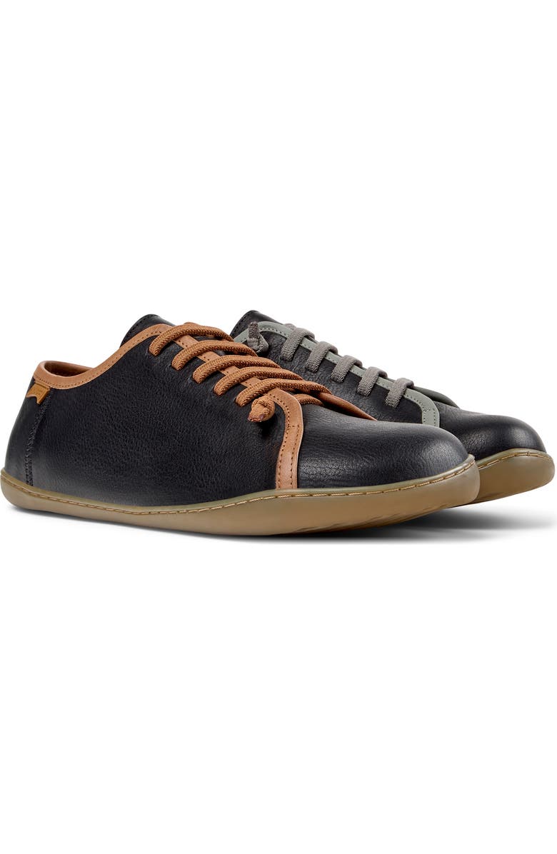 Camper Twins Mismatched Lace-Up Sneaker, Main, color, Black