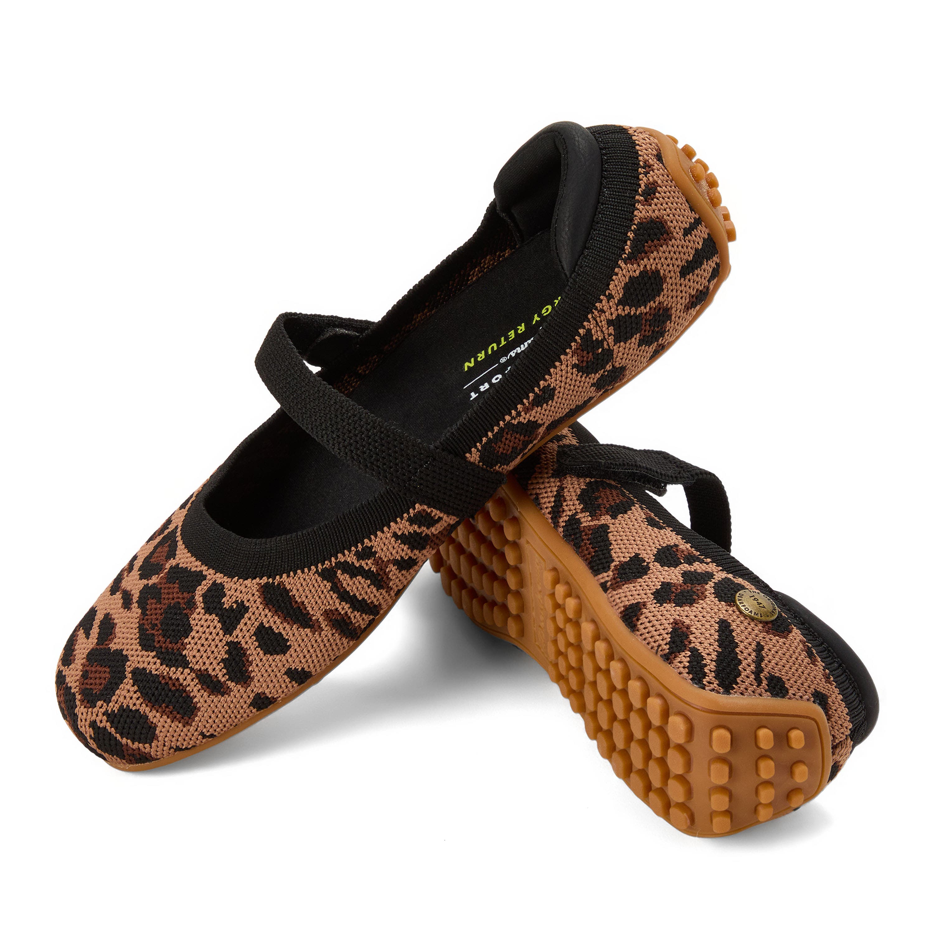 Haddy Sport Knit Flat, Alternate, color, LEOPARD