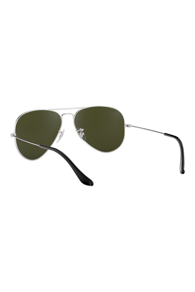 'Original Aviator' 58mm Sunglasses, Alternate, color, SILVER