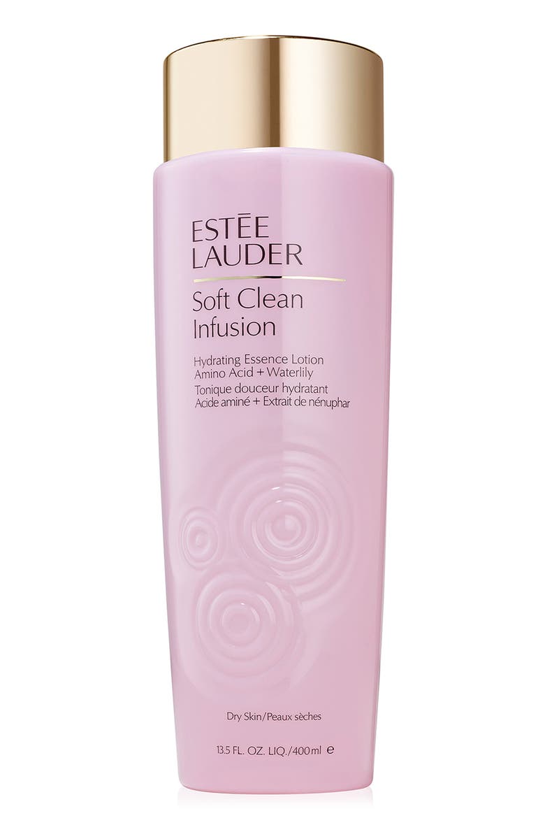 Soft Clean Infusion Hydrating Skin Essence Face Lotion Toner with Amino Acid + Waterlily $101.46 Value, Main, color, NO COLOR