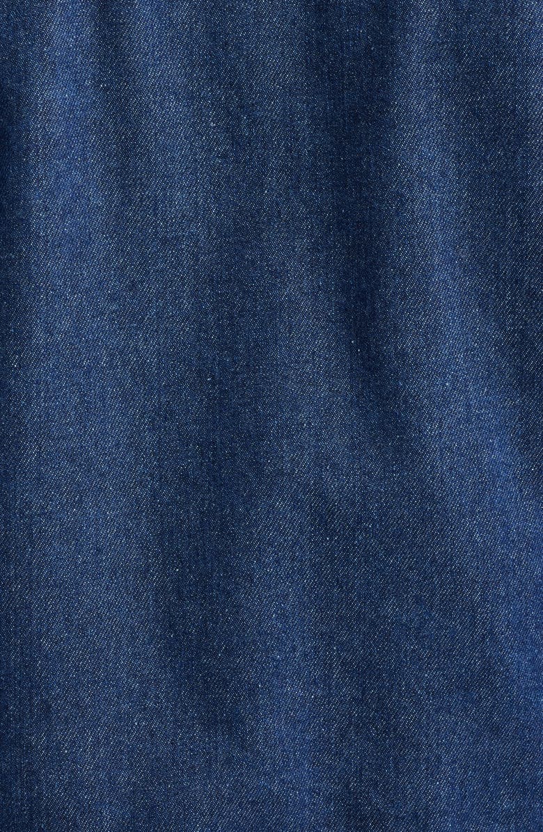 CITY BLUES Pleated Denim Jacket, Alternate, color, Indigo